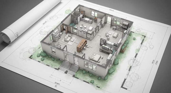 Plan de maison individuelle 